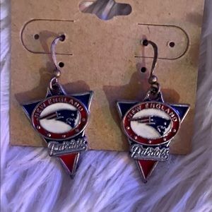 New England Patriot earrings